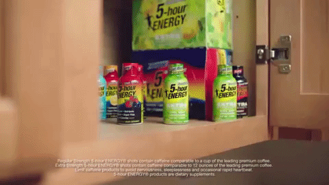 energy shot back to 100% GIF by 5-hour ENERGY®