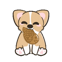 Asian Food Corgi Sticker