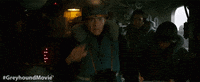GreyhoundMovie no scared why oh no GIF