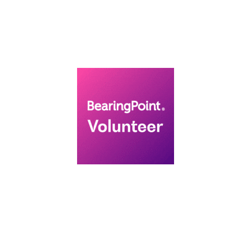 BearingPoint giphyupload charity volunteer csr Sticker