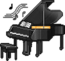 graphics piano STICKER