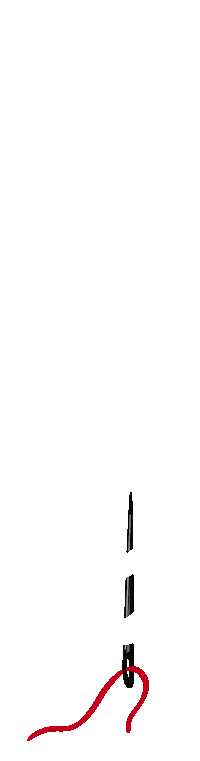 MothandRustDIY red hand diy thread Sticker