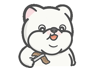 Shiba Eat Sticker by Hi John