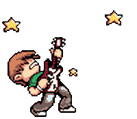 scott pilgrim 8bit STICKER
