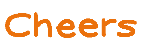 Cheers Sticker by Classysoda