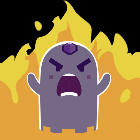 This Is Fine On Fire GIF by aavegotchi