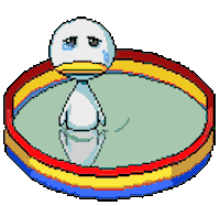 sad bird Sticker