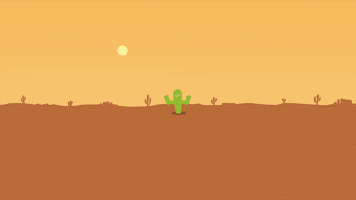 dietrichfilm animation laughing desert cactus GIF
