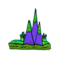 Mountain Top Summer Sticker by Nuttz