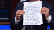 colbertlateshow book paper stephen colbert hillary clinton GIF