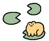 Frog Buffering Sticker