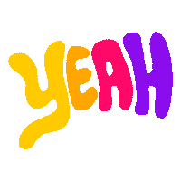 Happy Oh Yeah Sticker by DIVE INN - Die Innovationsagentur