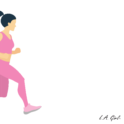 Pink Runner Sticker by L.A. Girl
