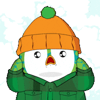 Shocked Horror Sticker by Pudgy Penguins