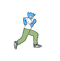 Dash Running Sticker