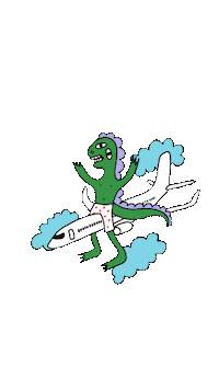 Clouds Flight Sticker