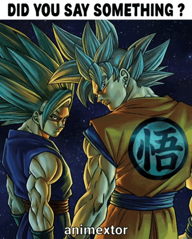 Goku Ultra Instinct Did You Say Something GIF