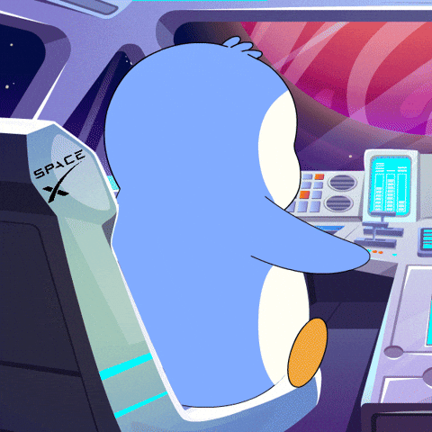 Lets Go Space GIF by Pudgy Penguins