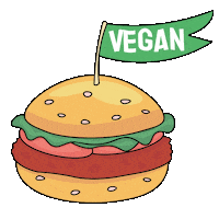 Go Vegan Fast Food Sticker by Open Cages UA