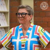 Shoulders Smile GIF by The Great British Sewing Bee