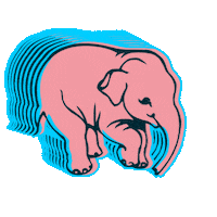 Bar Elephant Sticker by Le Rétro Amiens