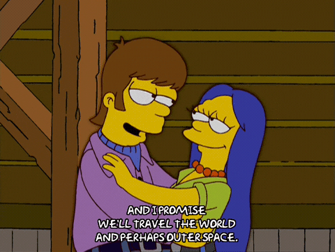 Speaking In Love GIF by The Simpsons