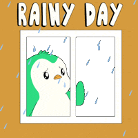 Sad Rainy Day Sticker by Abster