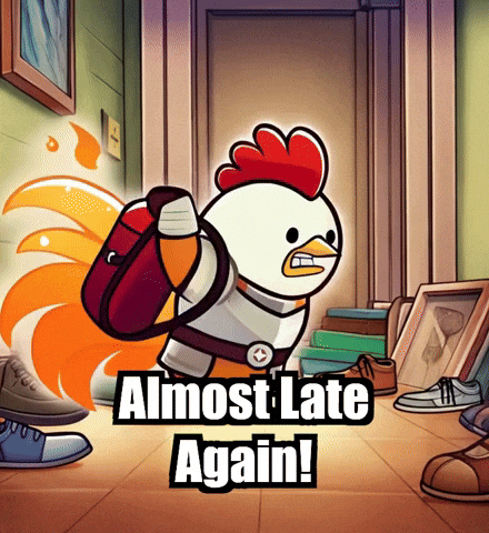 School Rush GIF by Zorooster