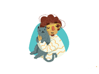 Cat Sticker by Cobasi