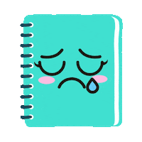 Sad Note Sticker by Passa a Limpo Papelaria