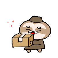 Excited Package Sticker