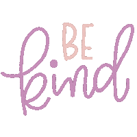 justbeth purple kind kindness be kind Sticker