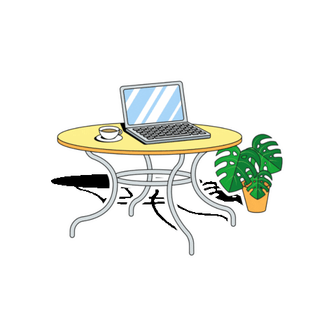 GetDeel laptop desk remotework digitalnomad Sticker