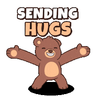 Sending You Love Teddy Bear Sticker by BEARISH