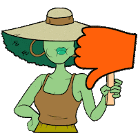 No Way Smh Sticker by Holler Studios