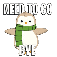 Bye Bye Goodbye Sticker by Pudgy Penguins