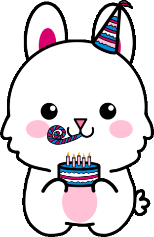 Happy Birthday Sticker by HUisHU