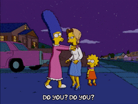 pushing marge simpson GIF