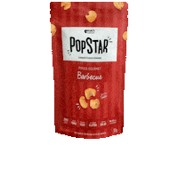 Popstar Popcorn Sticker by Harts Natural