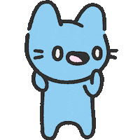 Blue Cat Sticker by Cool Cats