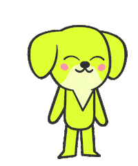 gonproductionsofficial ciao salut byebye cutedog Sticker