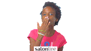 girl kiss Sticker by Salon Line