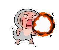 Angry Dragon Sticker