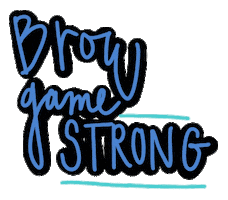 makeup eyebrows Sticker by Boulder Brows