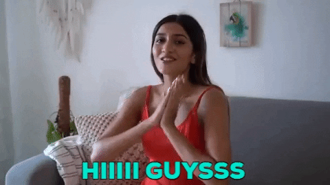 Larissa_DSa giphygifmaker happy hello hi GIF