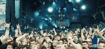 Deezer live metal high five drums GIF
