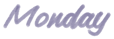 Monday Typography Sticker