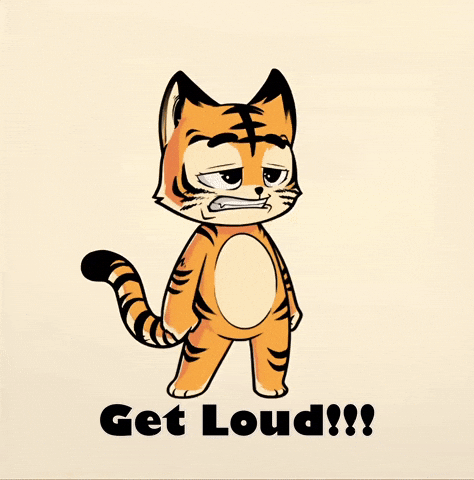 HeroGalaxyNFT meow roar get loud hg GIF