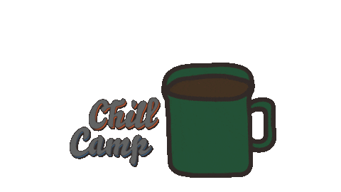 37CAMP giphyupload coffee chill camping Sticker