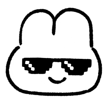 Rabbit Yasausa Sticker by zakiyoshi